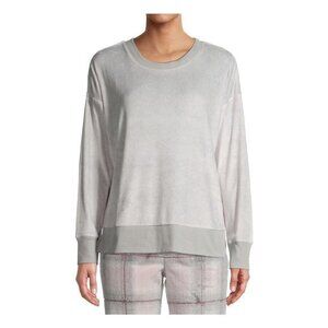 Secret Treasures Grey Velour Pajama Top